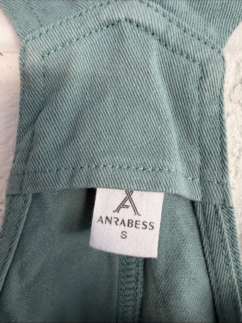 Anrabess Cyan Tie Knot Straps with Front Pockets Romper in Sage Green Size Smal - Picture 8 of 14